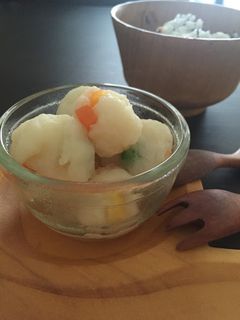 カミカミ期に♡カラフルお魚団子-レシピのメイン写真