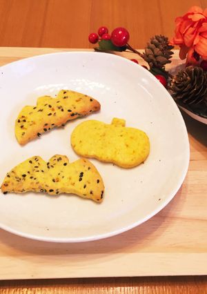 ハロウィン♪カリふわっ、かぼちゃクッキー-レシピのメイン写真