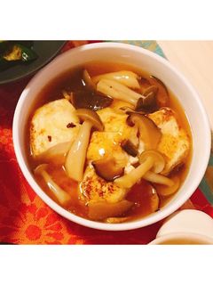 ヘルシー♪豆腐とキノコのあんかけ✨-レシピのメイン写真