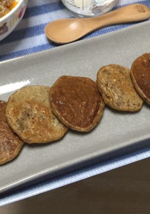 離乳食後期☆便秘解消☆ふわもちパンケーキ-レシピのメイン写真