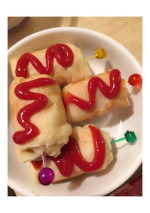 小腹の味方♪揚げないアメリカンドッグ✨-レシピのメイン写真