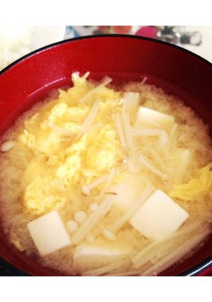 カラダHOTシリーズ♪豆腐と卵の味噌汁✨-レシピのメイン写真