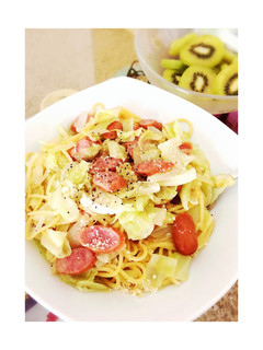フライパン1つ♪キャベツたっぷりパスタ✨-レシピのメイン写真