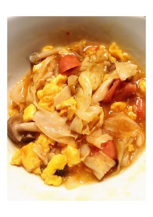 ご飯がすすむ♪キャベツと卵のあんかけ✨-レシピのメイン写真
