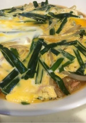 麺つゆで簡単！ニラツナもやしの卵とじ♪-レシピのメイン写真