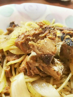 鯖缶の和風パスタ 味噌味-レシピのメイン写真