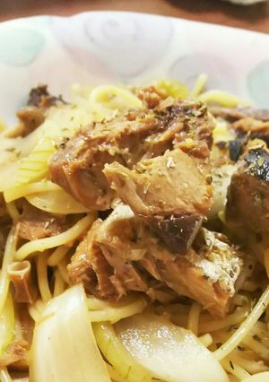 鯖缶の和風パスタ 味噌味-レシピのメイン写真