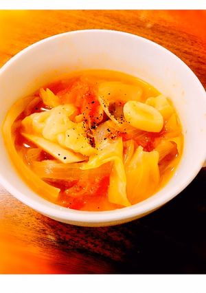 簡単＊野菜たっぷりトマトスープ-レシピのメイン写真