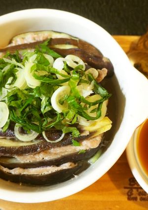 豚肉と茄子のミルフィーユ蒸し-レシピのメイン写真