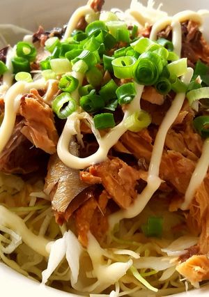 超簡単☆1分サバ味噌キャベツ丼-レシピのメイン写真