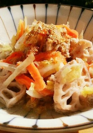 犬ご飯 フードの豚汁風汁かけ-レシピのメイン写真