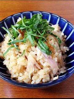 【春の薬膳】みょうがの炊き込みご飯-レシピのメイン写真