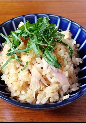 【春の薬膳】みょうがの炊き込みご飯-レシピのメイン写真