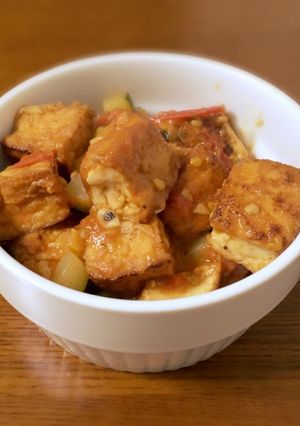 【夏の薬膳】厚揚ズッキーニのトマト煮込み-レシピのメイン写真