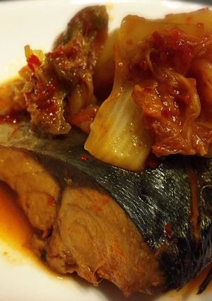 お米が欲しくなる！我が家秘伝、鯖キムチ煮-レシピのメイン写真