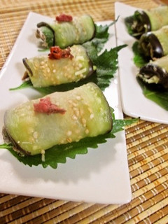お勧め☆鯖缶(ツナ)の茄子ロール-レシピのメイン写真
