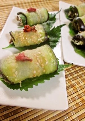 お勧め☆鯖缶(ツナ)の茄子ロール-レシピのメイン写真