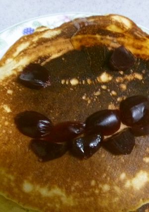 ふわふわホットケーキのハロウィーン-レシピのメイン写真