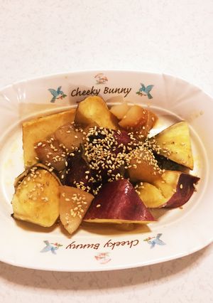 炊飯器で☆さつまいもとりんごの大学芋-レシピのメイン写真