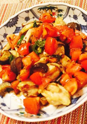 鶏肉とトマトのバルサミコ酢炒め-レシピのメイン写真