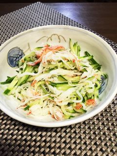 カニ風味かまぼこときゅうりの酢の物-レシピのメイン写真