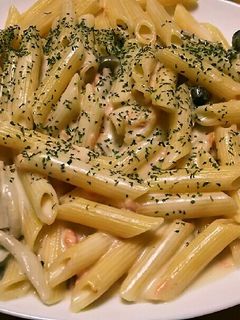 Barilla鮭クリームパスタ-レシピのメイン写真