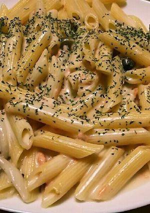 Barilla鮭クリームパスタ-レシピのメイン写真