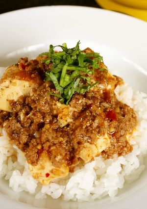 レンジで簡単＆おいしい！和風マーボー丼！-レシピのメイン写真