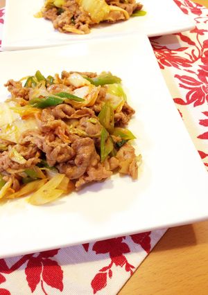ご飯がススム♡我が家の豚キムチ炒め-レシピのメイン写真