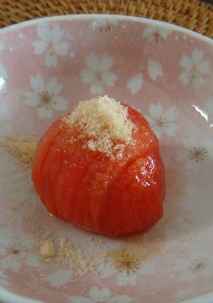甘くて冷た～い☆トマトのデザート風食べ方-レシピのメイン写真