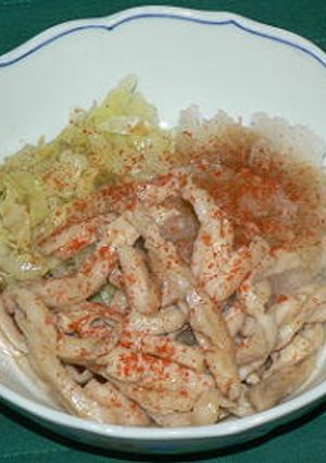 鶏皮とキャベツのおろしポン酢和え-レシピのメイン写真