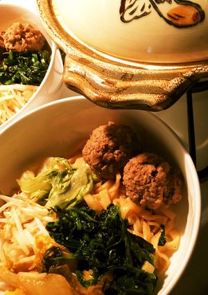 肉だんごキムチ煮込みうどん-レシピのメイン写真