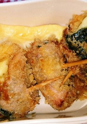 お弁当ハムカマンベールチーズ海苔巻き揚げ-レシピのメイン写真