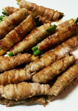 新生姜とアスパラの肉巻き～♡-レシピのメイン写真