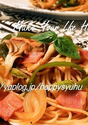 うまソースde舞茸＆ベーコン☆ナポリタン-レシピのメイン写真