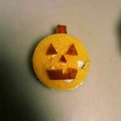 รูปของ コロロでハロウィンフルーツサンド風♪