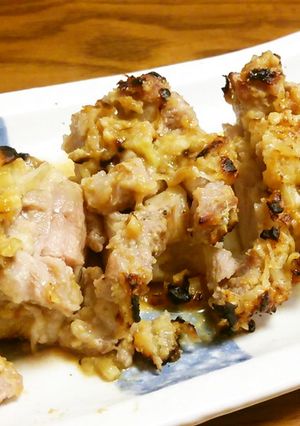 豚ばらブロックのねぎ味噌グリル。-レシピのメイン写真