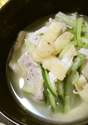 お酢でウマウマ、肉スープ-レシピのメイン写真