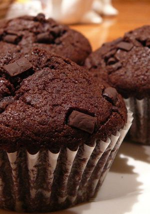 ほろっとしっとり・・Ｗチョコマフィン-レシピのメイン写真