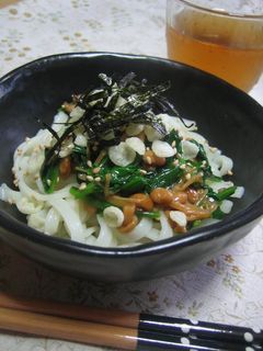 お腹元気!!夏だ!ネバネバ冷やしうどん✿-レシピのメイン写真
