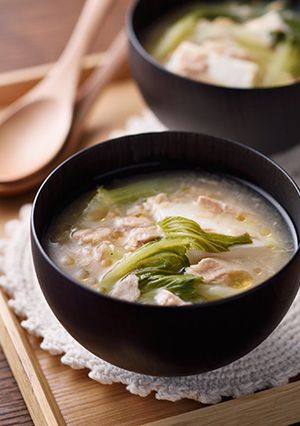 シーチキンとチンゲン菜、豆腐のスープ-レシピのメイン写真