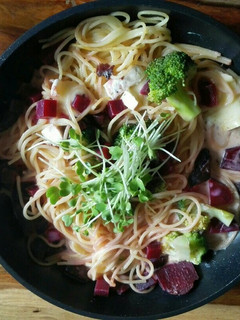 ビーツとカマンベールのパスタ-レシピのメイン写真