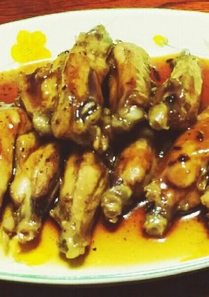 皆、大好き、手羽中の甘辛照り煮-レシピのメイン写真
