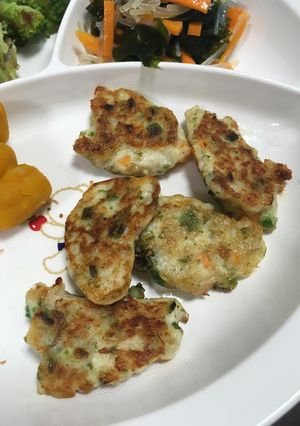 離乳食完了期☆野菜たっぷり焼きがんも-レシピのメイン写真