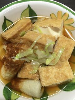 厚揚げとちくわの煮物-レシピのメイン写真
