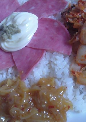 ひゃくまん穀でカフェ丼V10〜ビアソ中華クラゲ-レシピのメイン写真
