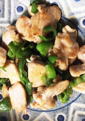 簡単鶏肉とピーマンの炒め物-レシピのメイン写真