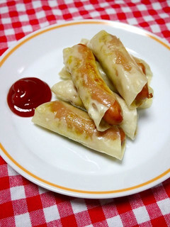 簡単!ウィンナーマキマキ焼き-レシピのメイン写真