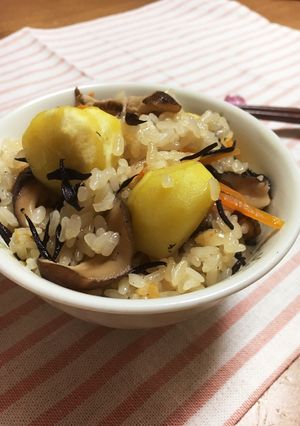 炊飯器で簡単♡もちもち〜醤油おこわ♬-レシピのメイン写真
