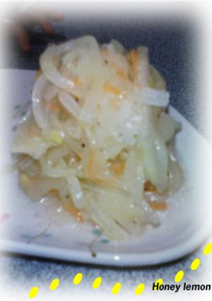 蜂蜜レモンオニオンマリネのっけてお肉〜-レシピのメイン写真